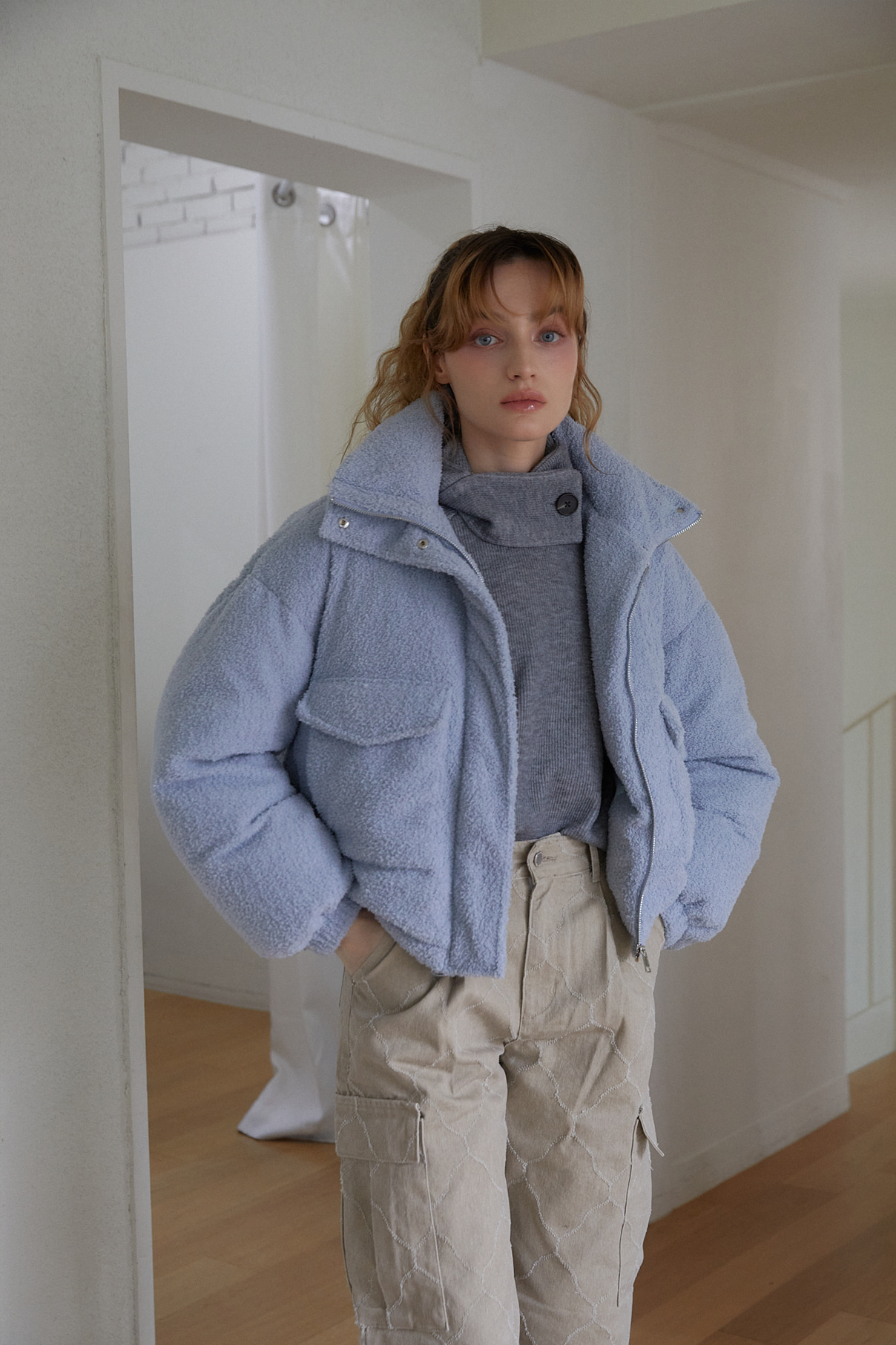 Cindy Puffer Jacket / Baby Blue
